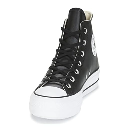Converse Chuck Taylor All Star Lift, Zapatillas de Gimnasio Mujer, Black Black White, 43 EU