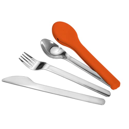 Kit de Talheres de Inox para Marmita ou Viagem (Preto)