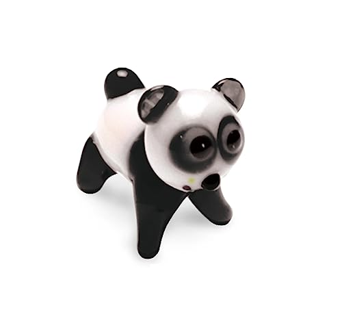 Tynies Chu The Panda Handmade Glass Figurines with Collector's Frame