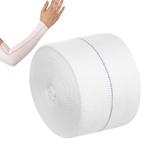 Tubular Bandages Breathable Elastic Bandage Sleeve Cotton Tubular Stockinette Gauze Roll for Cast Plaster Comfort Wear (3 Inch X 11 Yard)