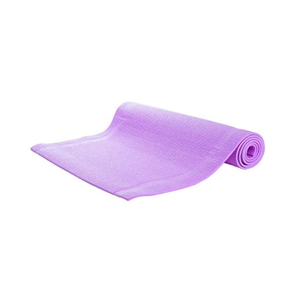 Mind Reader YOGAPVC-PUR All Purpose Extra Thick Yoga Fitness & Exercise Mats with Carrying Strap, High Density Anti-Tear - Image 3