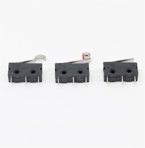 Microinterruptor KW11-3Z de 3 pines con palanca de rodillo para control de circuitos AC 250V 7