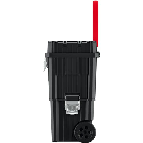 Rolling Workshop Tool Box with Clamping Fasteners Modular Reinforced Wall Structure 45 x 36 x 64 cm (with Metal Closure)