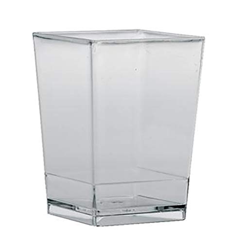 Martellato 100 Piece Cubic Small Glass, 100 ml, Transparent