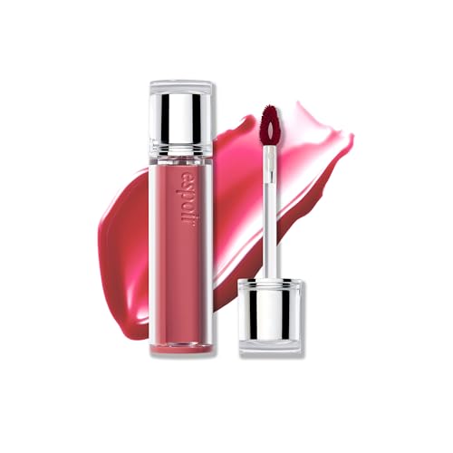 Espoir Couture Lip Tint Glaze #8 Petal Punch | Volumizing Lip Stain with Juicy Texture, Long-Lasting & Vibrant Colors, Moisturizing & Hydrating, Glossy Formula, Vegan, Korean Makeup, 0.14 oz