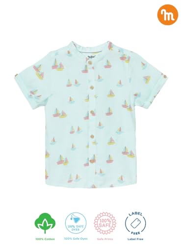 Image of Milou Girls 100% Cotton Stripes Allover Print Biowash Shorts | Soft & Breathable, Safe Dyes, Label-Free Comfort