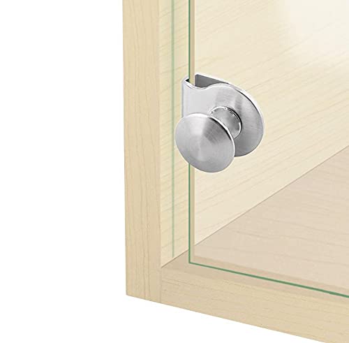 4 Poignées De Porte En Verre, Sans Perçage, Pour Vitrines Meubles Armoires En Verre