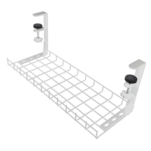 Levemolo Organizador de Cables de Escritorio con Bandeja de Almacenamiento sin Taladro 500mm de Gran Capacidad para Oficina miniatura 1