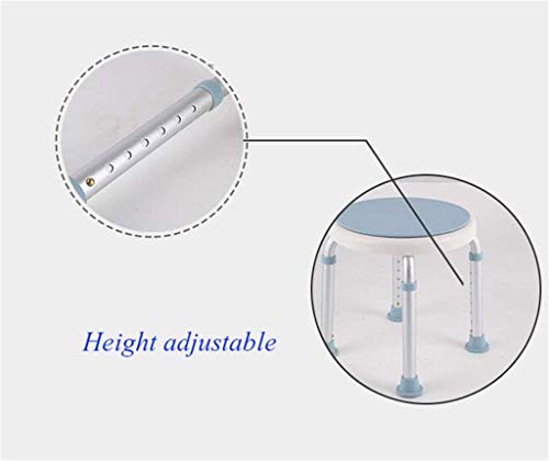 Nivok Bath Stools,Stools,Shower Stools Round Bathroom Shower Stool - Seat Can Be Rotated | Adjustable Height Shower/Bath Seat Bench For Elderly Disabled Or Pregnant Women #TOP3
