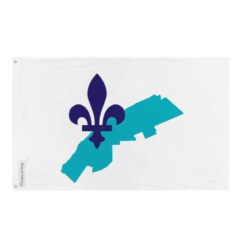 Drapeau Bas-Saint-Laurent extérieur avec 2 œillets et bande renforcée