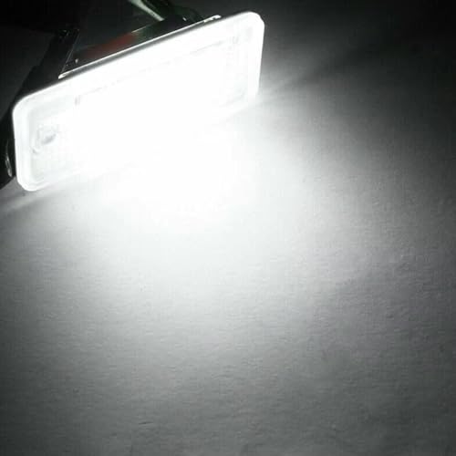 Piloto de matrícula de alta visibilidad con luz clara para Audi A4 B7 y A6 4