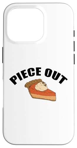 PIECE OUT 感謝祭 面白い パンプキンパイ ピースパンミーム スマホケース iPhone 16 Pro 用