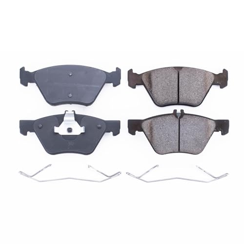 Image of PowerStop Front Brake Pads for Chrysler Crossfire 2004-08 |Mercedes-Benz CLK320 1998-03 |CLK430 1999-03 |E300 2008-09 |E320 1996-05 - Z17 Ceramic Brake Pads with Installation Hardware, 17-740