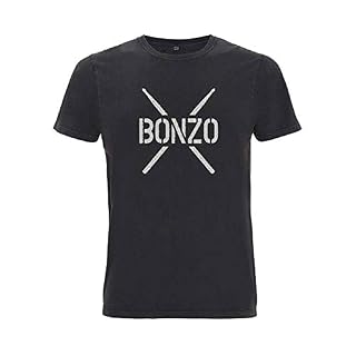 T-shirt John Bonham – Pochoir Bonzo Led Zeppelin Batteur - Les Beatles, Paul McCartney, John Lennon, RIngo Starr, George Harrison
