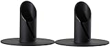 🔥【LANGE HALTBARKEIT】Der Schwarz Kerzenständer Set Deko besteht aus hochwertigem Eisenmaterial mit mattschwarzer Oberfläche und starken Schweißverbindungen. Der Boden ist ein robustes Platten design, Zudem wird es nicht rosten, nicht brechen, kann für eine lange Zeit verwendet werden.