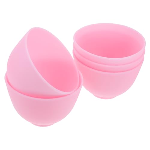 Gogogmee 5 piezas Cuencos de Silicona Medianos para Mascarillas Faciales DIY Tazones Portátiles y Ligeros para Cuidado y Tratamientos de