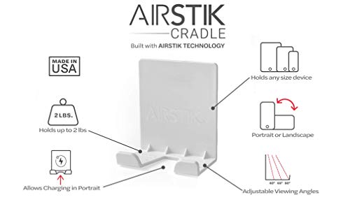 image for AIRSTIK Cradle Glass, Window, Mirror Phone Holder Reusable Waterproof 