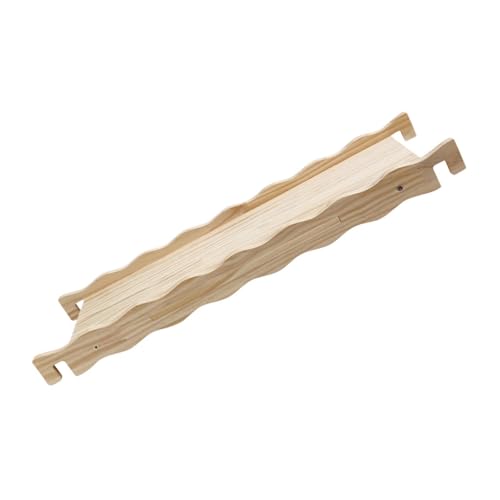 Generic 木製ハムスターラダー、ラットケージ生息地おもちゃ、ラットドワーフハムスタースナネズミマウス用ドワーフハムスターブリッジ, C