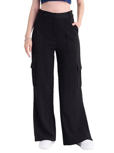 Image of MAGRE Black Twill Cargo Pant with Side Slite