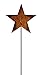 Produktbild Manufaktur Lichtbogen Rost Gartenstecker Stern 60 cm