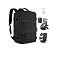 SZLX Vakuum Rucksack mit pumpe Ryanair Handgepäck 40x30x20 Damen Wizzair Handgepäck 40x30x20 Vakuum Reiserucksack mit pumpe Easyjet Wasserdicht Herren für 14-Zoll-Laptops mit Schuhfach