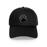 CafePress Gay Bear Pride Gay Bear Paw Cap Unique Adjustable Baseball Hat Black