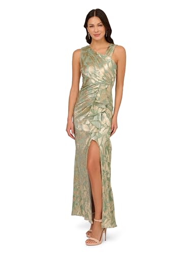 Adrianna Papell Women's Foil Asymmetric Gown