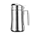 jijunpinpai Butelka oleju Dozownik oliwy z oliwek, butelka octu na sos Stal nierdzewna 304 z uchwytem, ​​odpowiednia do grilla w kuchni restauracyjnej (800 ml, 1000 ml, 1200 ml)
