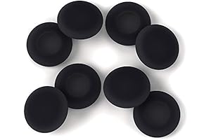 Black PU Leather Foam Earpads Cushion Covers Replacement for Plantronics Office Over Headsets