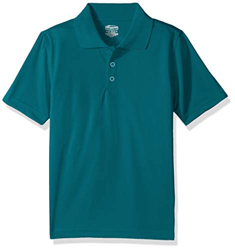 Classroom School Uniforms Boys  Big Youth Unisex Moisture-Wicking Polo Shirt, Teal, M
