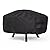 SUNCREAT Round Fire Pit Cover - Heavy Duty Polyester with PVC Coating Material, 100% Weather Resistant and Waterproof, Fits 34-36 inch fire Pit, Black