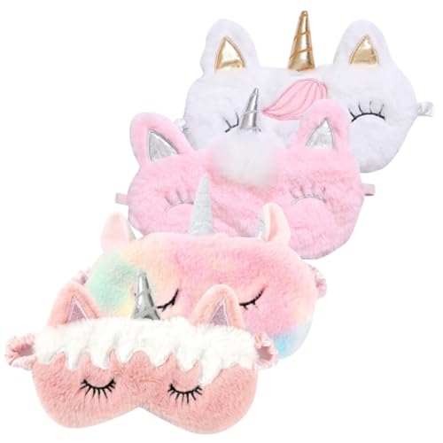 LOLIPPYY 4stücke Schlafmaske Für Augen Zum Schlafen Wiederverwendbare Augenmaske Für Täglichen Gebrauch Multifunktionale Augenklappe Für Reisen...