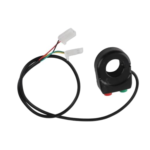 Qiilu Styre tryckknapp horn-ljus, 12 V horn huvud ljus svart on off knapp styrebrytare lämplig för de flesta styre motorcyklar och elcyklar med en diameter på 7/8 tum etc