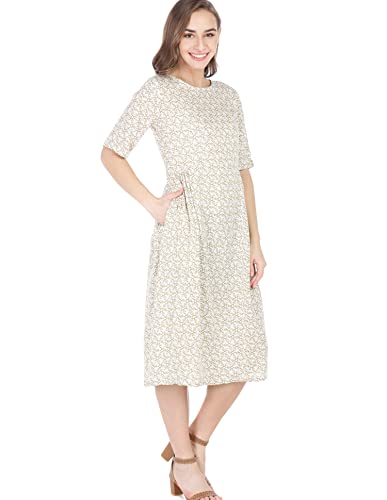 Image of U.S. Polo ASSN. Women A-Line Knee-Long Knee-Length Dress