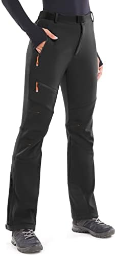 Heathyoga Snow Ski Pants Women Waterproof Softshell Insulated Fleece Lined Snowboard Pants Hiking Pants for Winter Outdoor