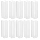 POPETPOP 10 Laborküvetten aus Klarem Glas 10mm Schichtdicke 10 ml Probenzellen für Spektrometer Fluorometer und Lebensmittelanalyse Chemisch Beständige Analytische Laborwaren