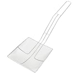 Ciieeo Cucharas de Filtro de Acero Inoxidable Pala Cuadrada para Freír, Utensilios de Cocina Ideales para Eliminar Aceite en Frituras