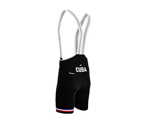 Cuba Black Code Cycling Pro Bib Shorts Bike for Men Size L