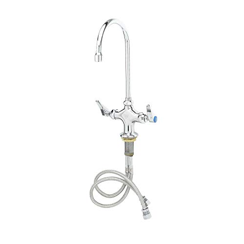 New Arrivals TS Brass B-0300 Double Pantry Commercial Faucet, Chrome