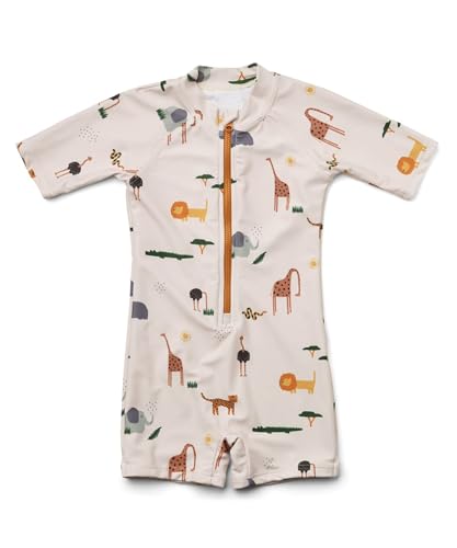 Image of Boys One Piece Swimsuit Whale Dolphin Bathing Suit Zipper Rash Guard Kid Short Sleeve Swimwear Shark Beach Wear UPF50+