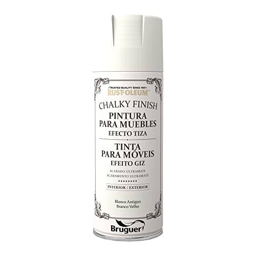 Rust-Oleum Bruguer Chalky Finish pintura para muebles en spray BlancoAntiguo 400 ml