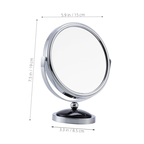 Baluue espejo maquillaje giratorio negro 360° miniatura 3