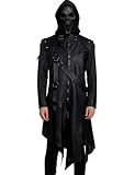 Drofe Retro Victorian Steampunk Medieval Jacket Coat Gothic Costume Halloween