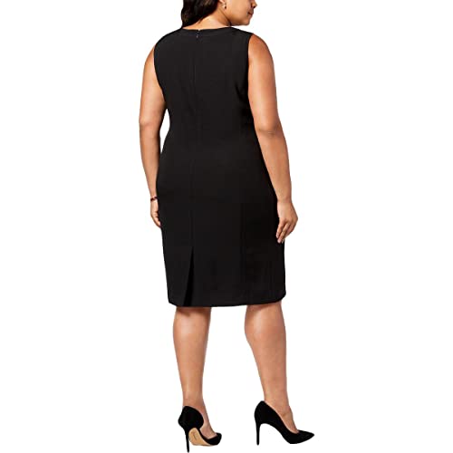 Kasper Women's Sleeveless Sheath Dress, Black, 16 #TOP1