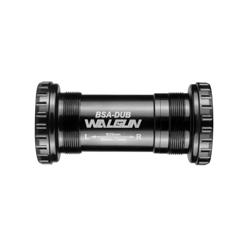 WALGUN Threaded BSA 29mm Ceramic Bike Bottom Brackets Road MTB Mountain Bike BSA Dub BB for Sram X01 Eagle Red Bicycle Crankset (Black)