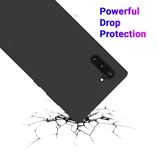 Image of LIRAMARK Liquid Silicone Soft Back Cover Case for Samsung Galaxy Note 10 (Black)