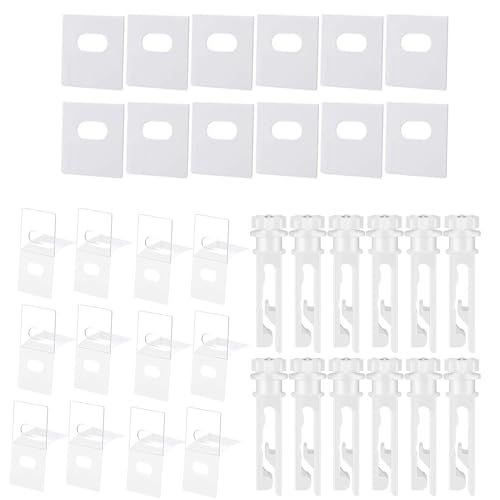 COOLHOOD Lot de 12 pièces de rechange pour store vertical avec tiges et