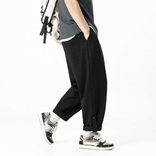 Pantalons longs cargo homme amples à jambes droites chauds automne hiver