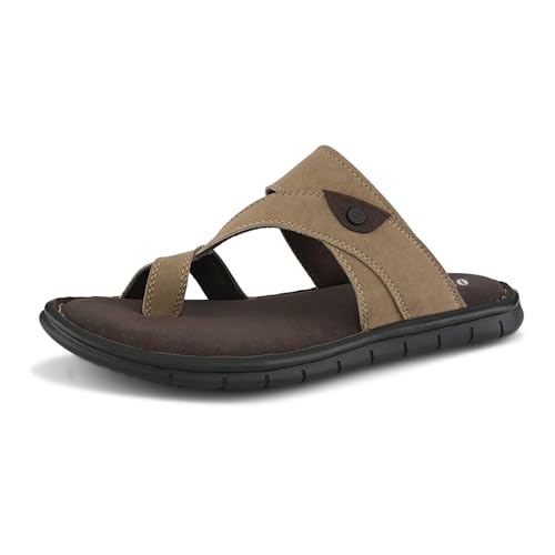 Image of Centrino Men's Sandals | Stylish Strap Sandal with Grip Insole | Thong Sandals with Comfortable Flip-Flop with Cushioned Footbed | Comfortable Casual Footwear for Office, Travel & Walking (9582)
