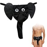 UEAVOID Männer Lustige Elefanten Unterwäsche Pouch Slips Strings Low-Rise G-String sexy U-förmiger Höcker Lover Geschenk